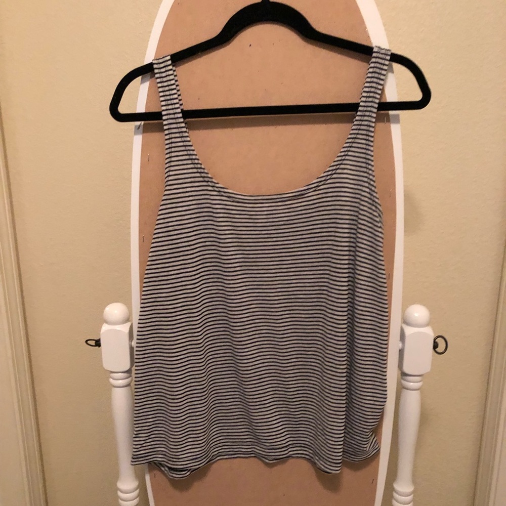 Black & White Striped Tank Top